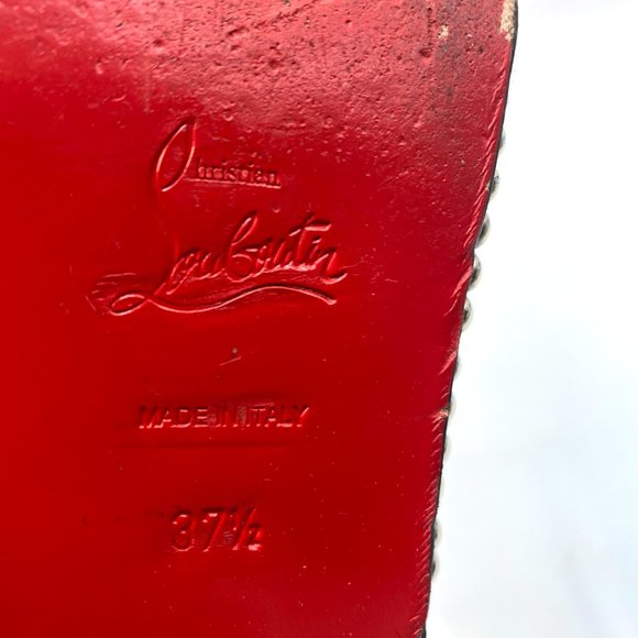 🌷❤️🔥SPRING SALE 🔥 FINAL PRICE🌷Christian Louboutin Freddy Flats Oxfords 37.5 - Picture 8 of 8